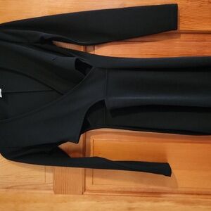 Elegant Black Long Sleeve Dress